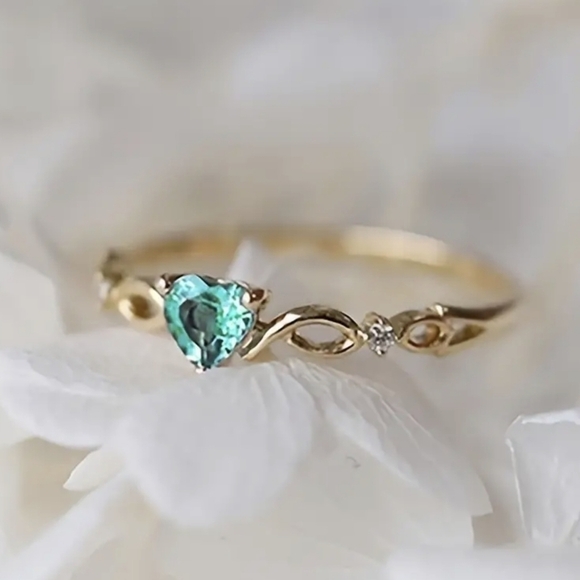 New Topaz Ring, Anniversary Engagement Ring, T1B6K - Picture 2 of 2